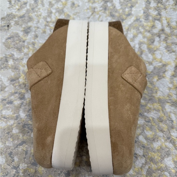 Madden Tan Suede Slip-On Clogs with Buckle - Picture 6 of 11